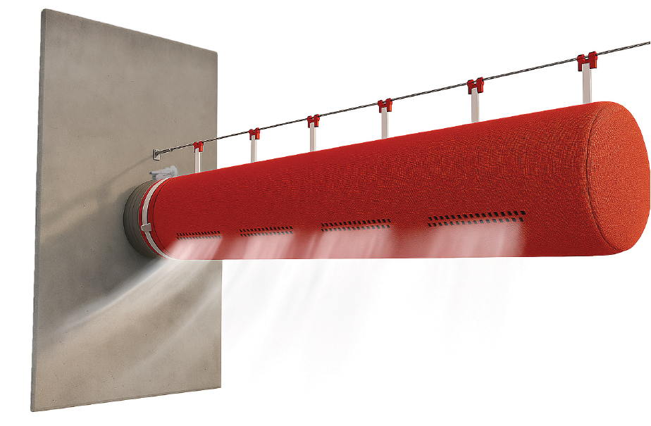 Sistema Laserflow em duto têxtil