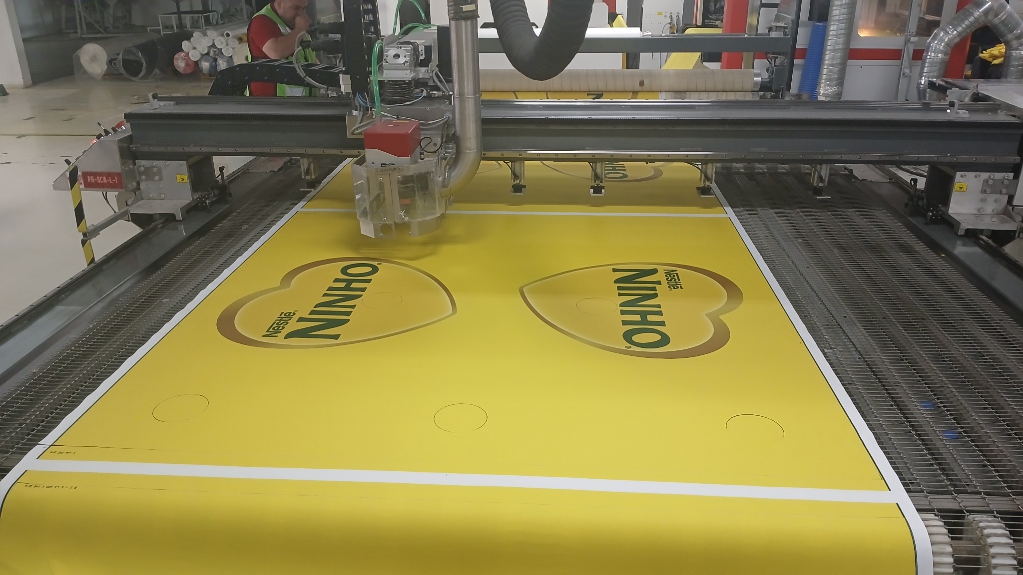 Fabricação de duto têxtil Nestlé Ninho